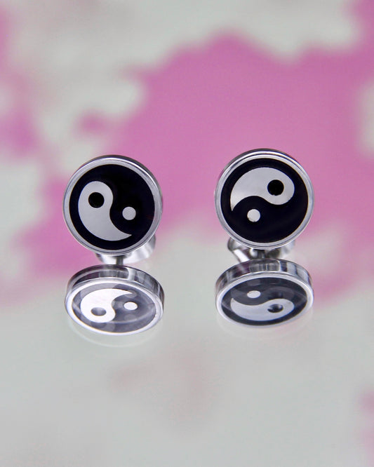 YIN YANG STUD EARRINGS