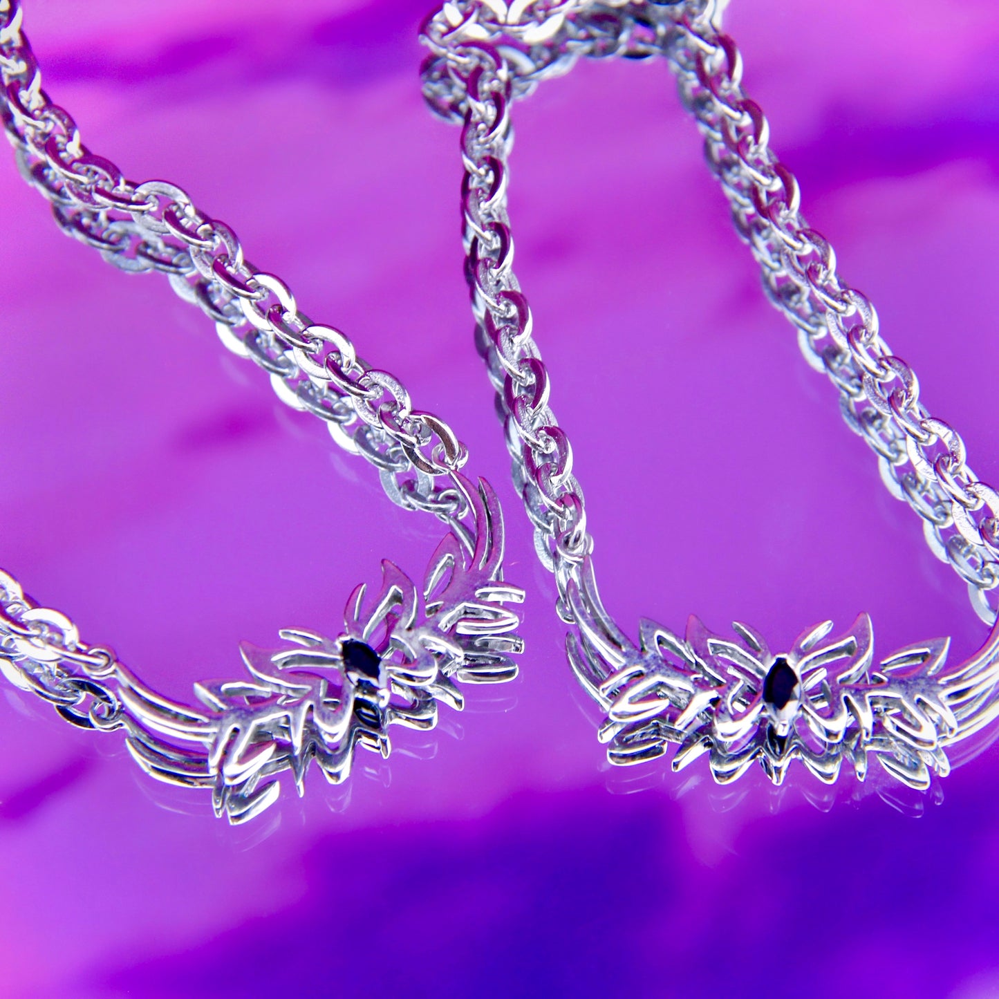 Y2K TRIBAL BUTTERFLY NECKLACE