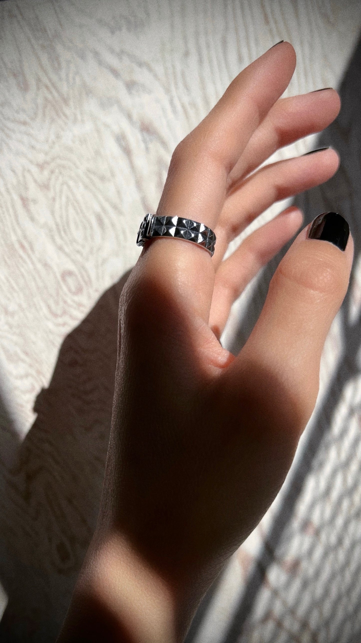 STUDDED BELT RING