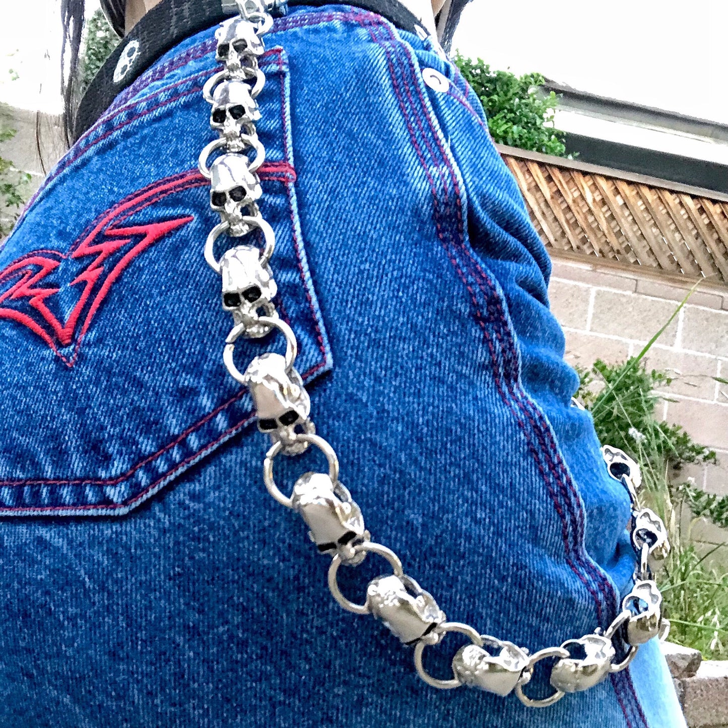 SKULL O-RING PANT CHAIN