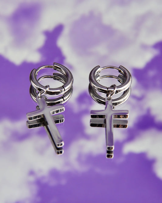 CLASSIC CROSS EARRINGS