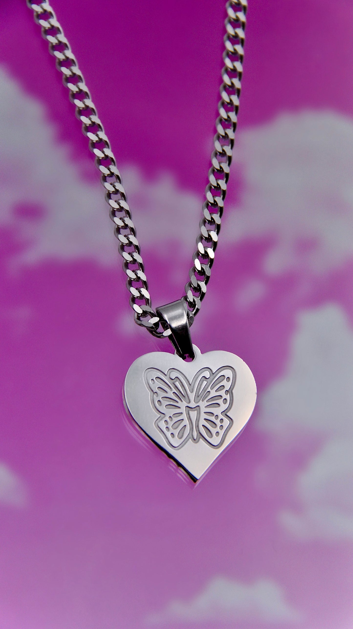 BUTTERFLY IN MY HEART NECKLACE
