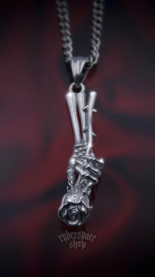 SKELETON ROSE NECKLACE