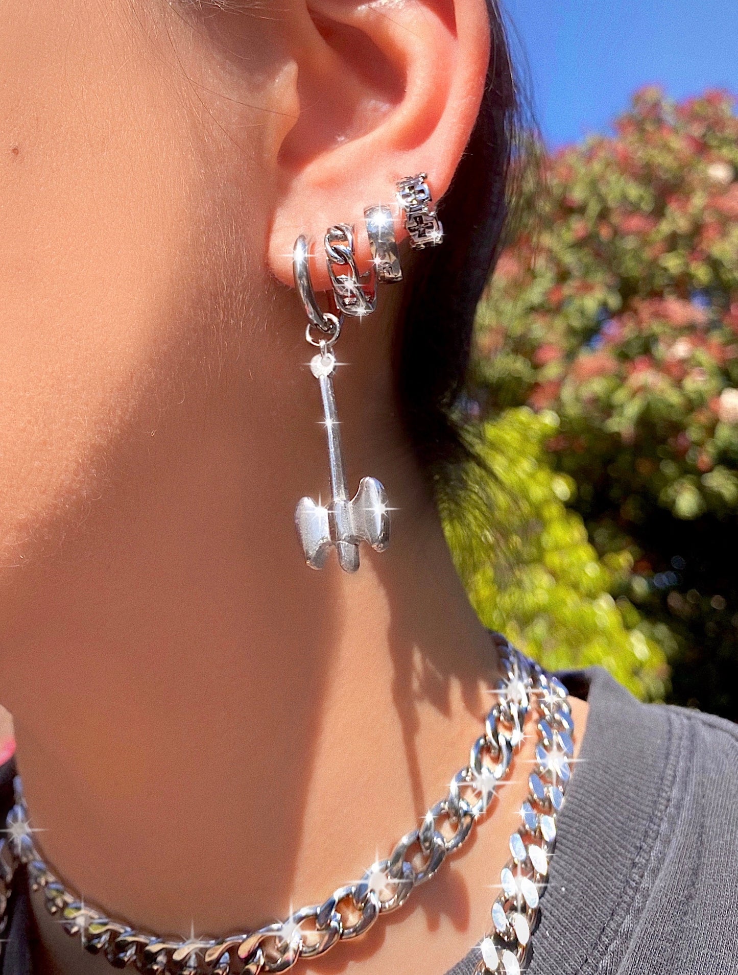 BATTLE AXE EARRING