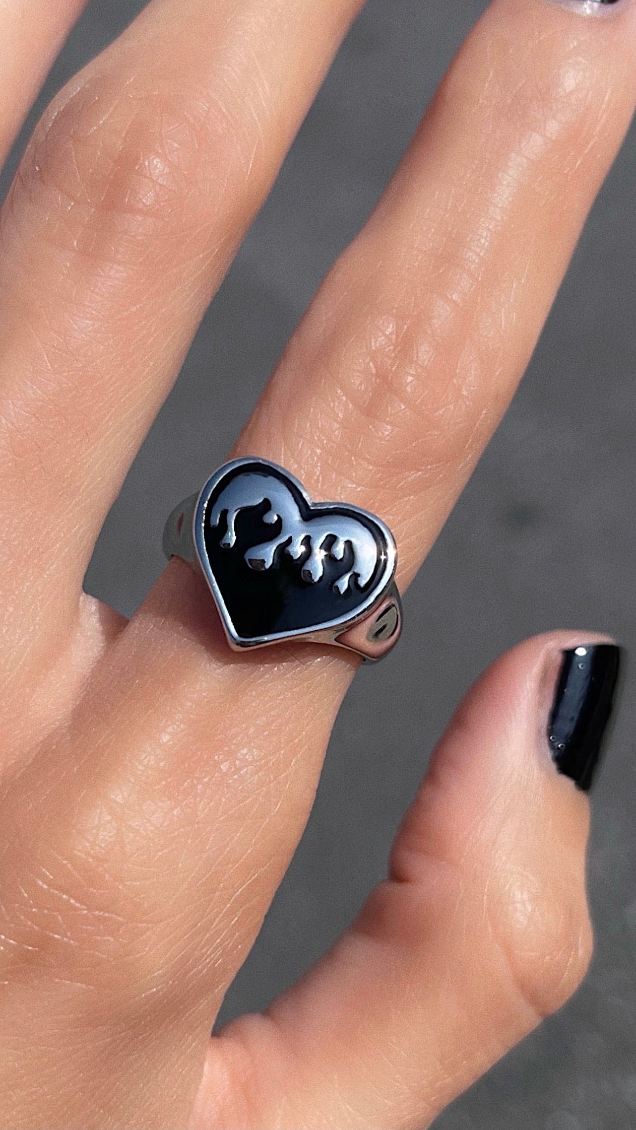 HEART ON FIRE RING