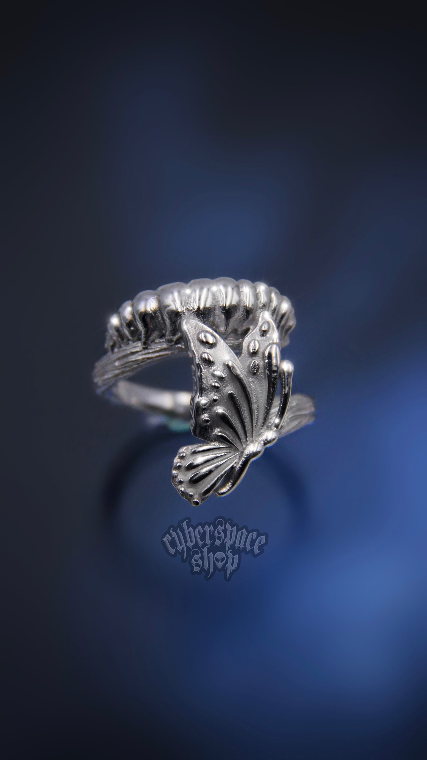 CATERPILLAR BUTTERFLY RING