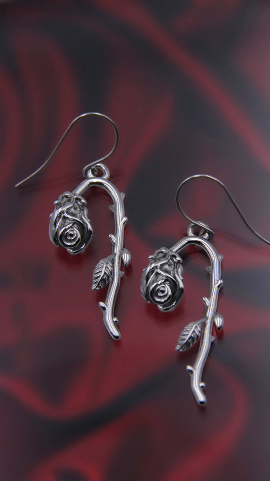 DYING ROSE EARRINGS