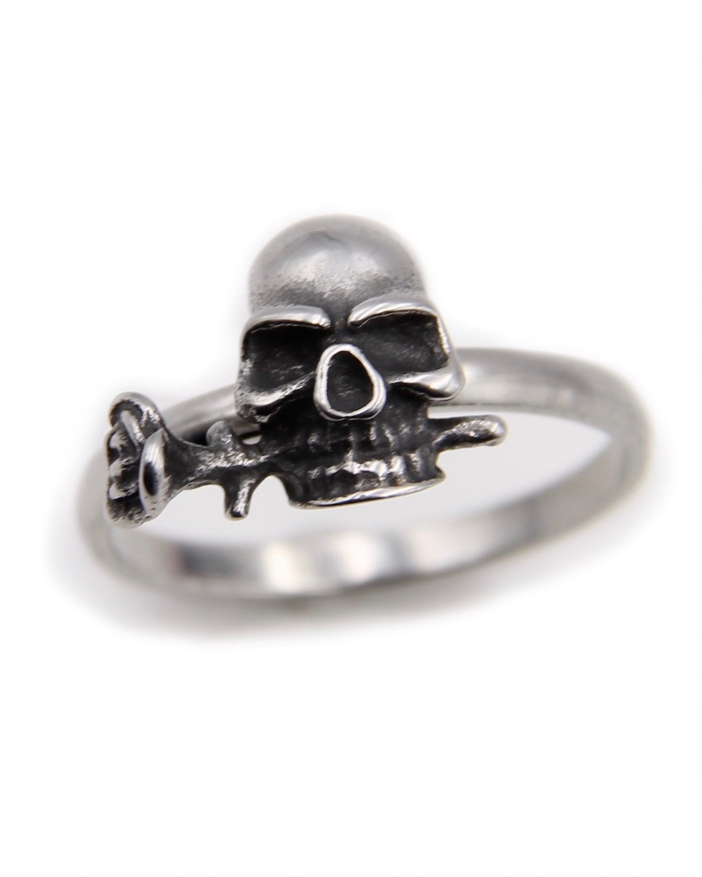 SKULL ROSE RING