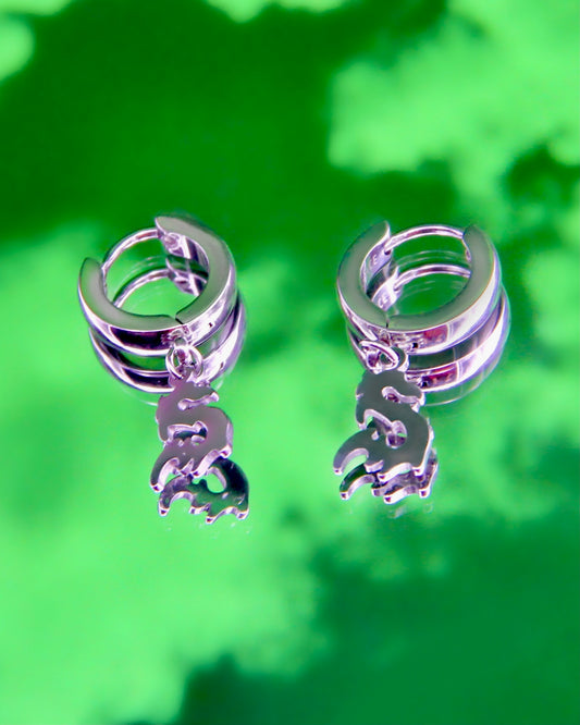 Y2K DRAGON EARRINGS