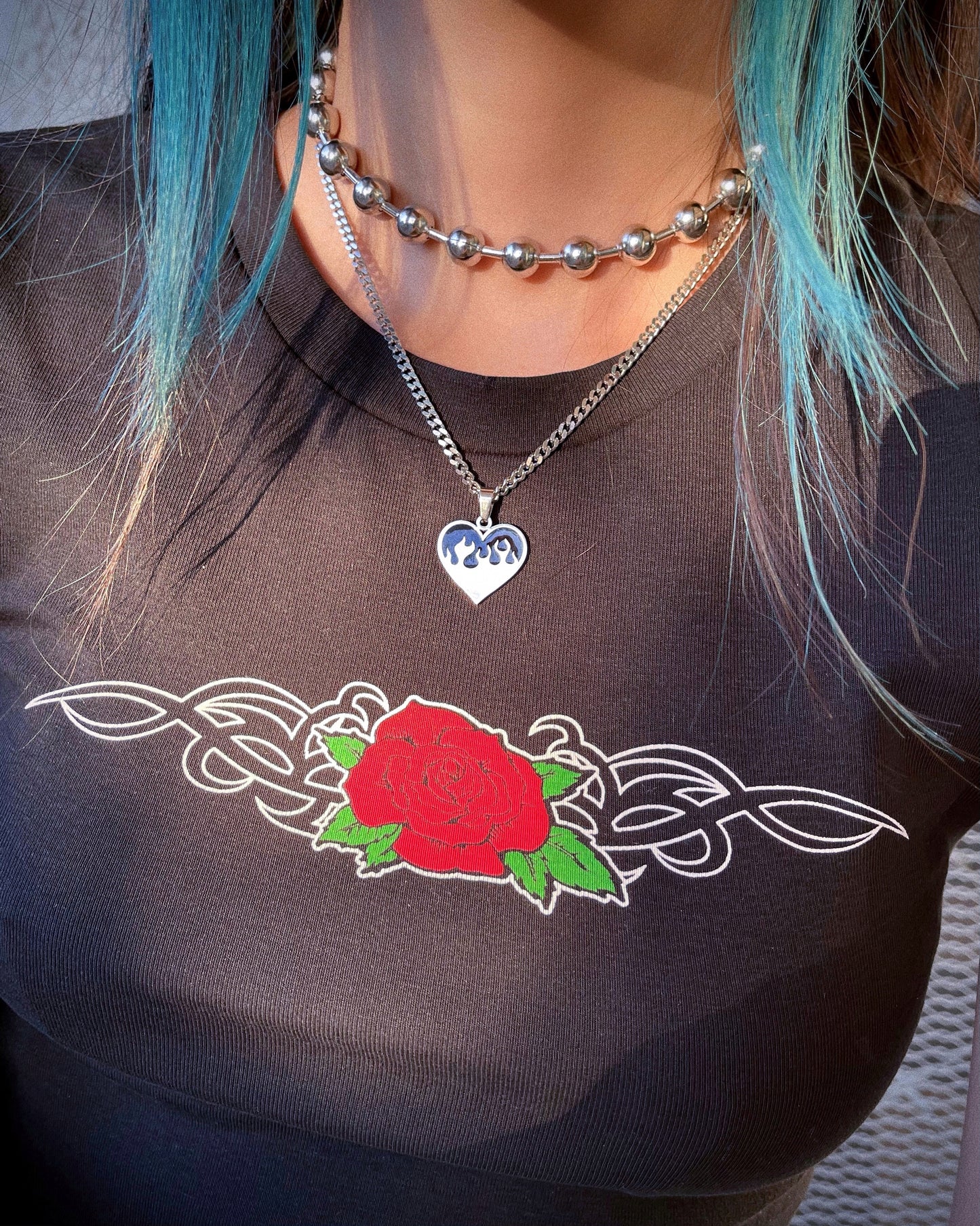 HEART ON FIRE NECKLACE