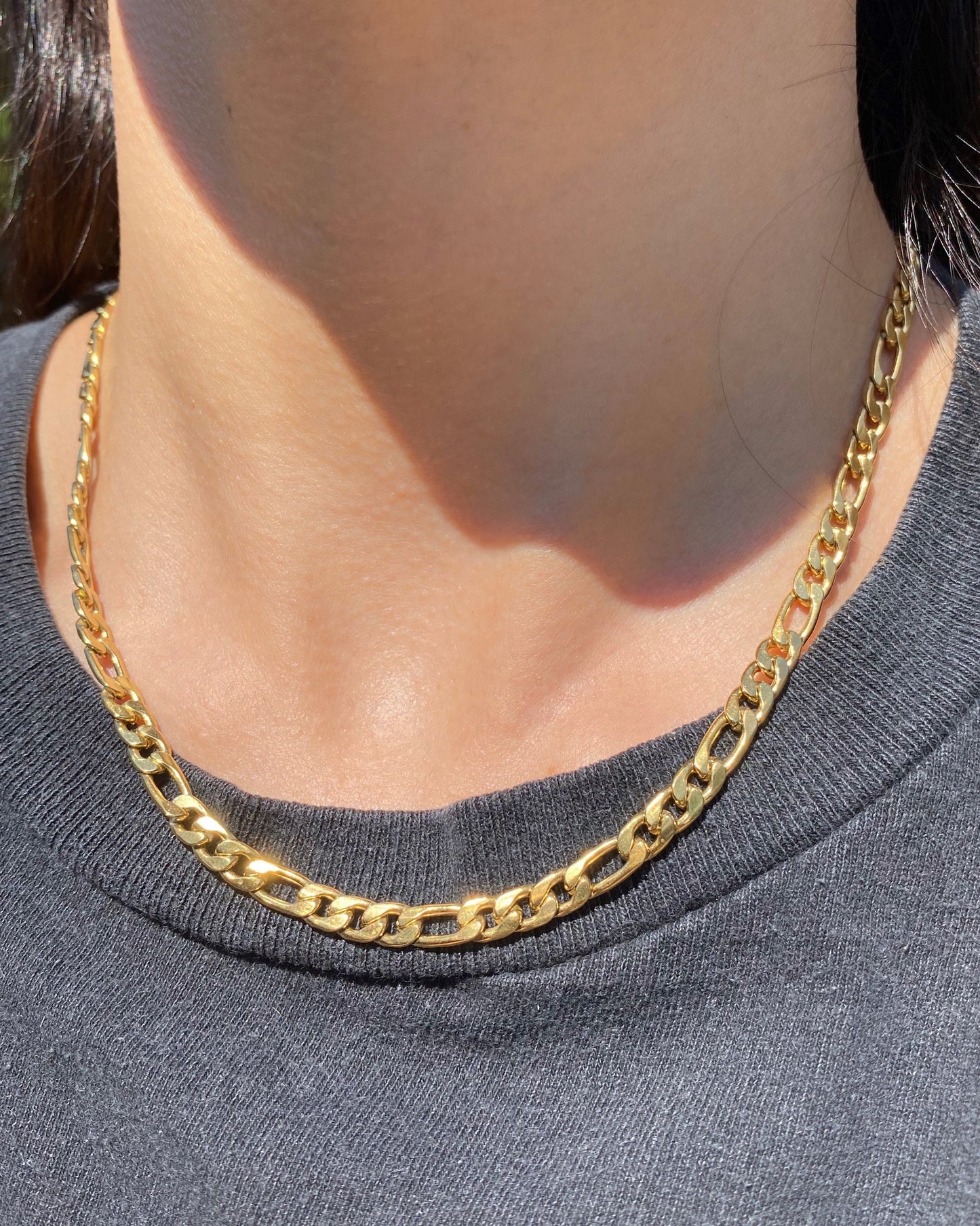GOLD FIGARO NECKLACE