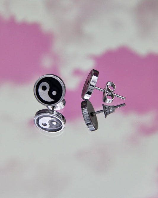 YIN YANG STUD EARRINGS