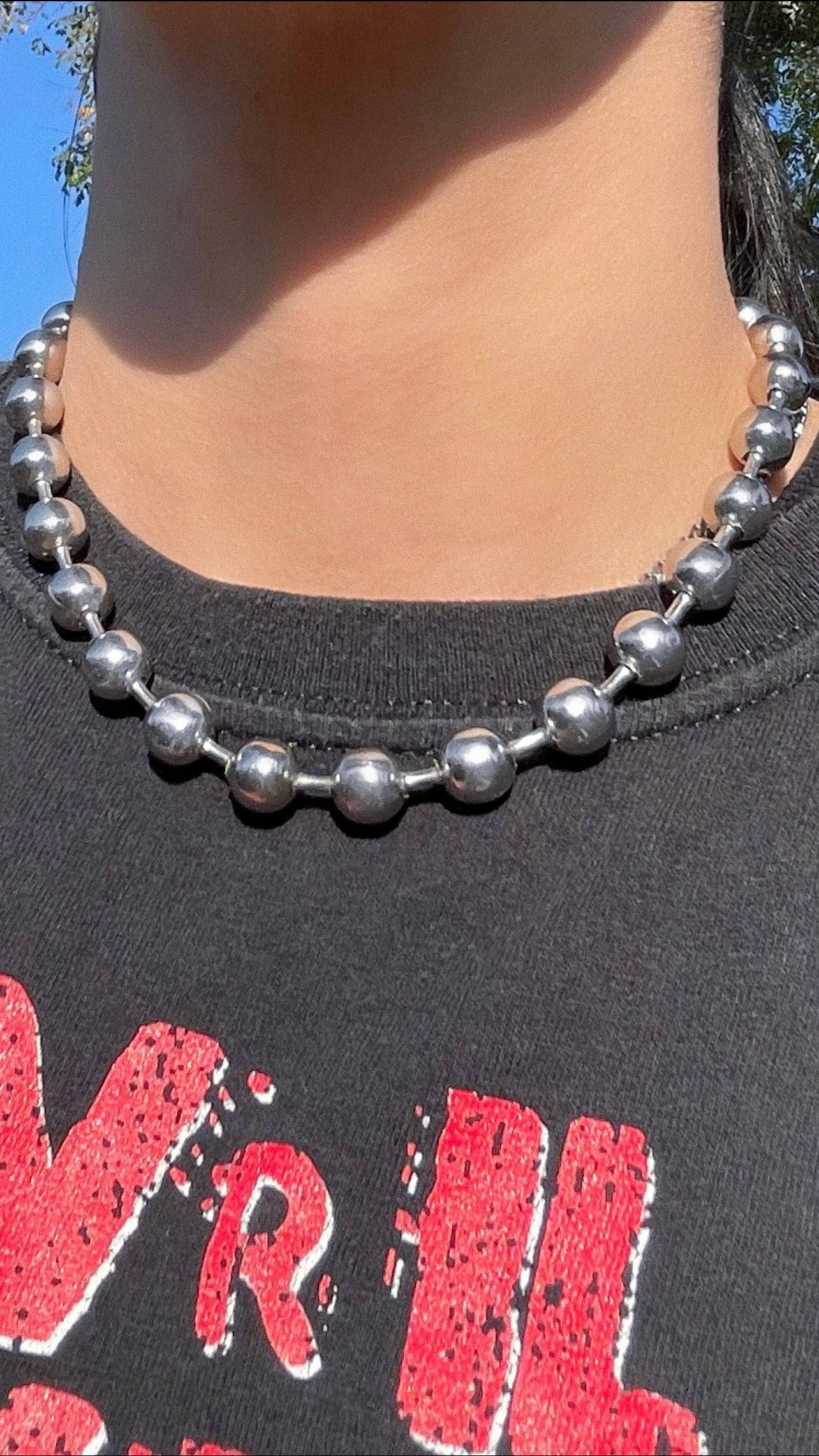 CHUNKY BALL CHAIN NECKLACE