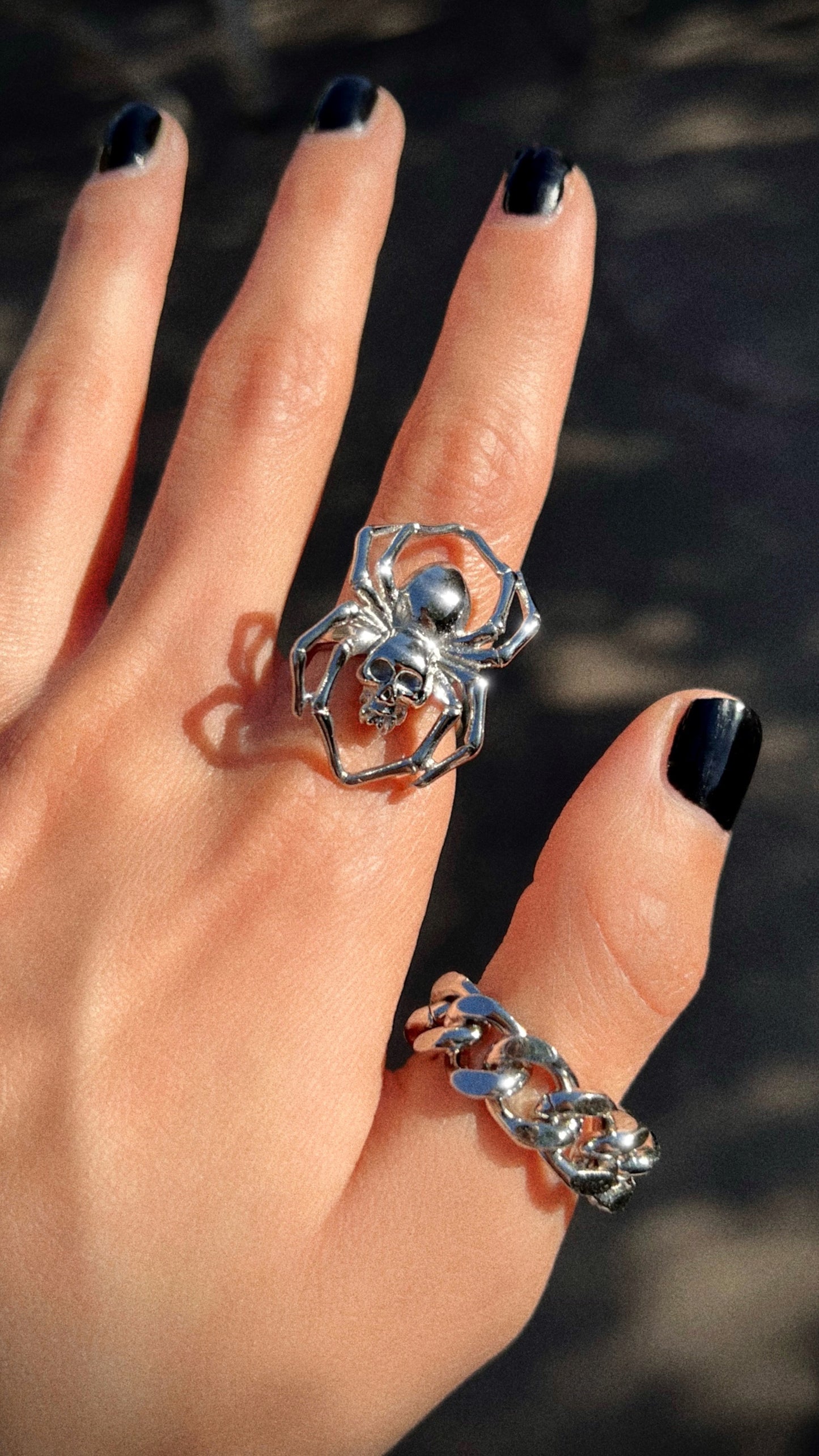 SKULL SPIDER RING