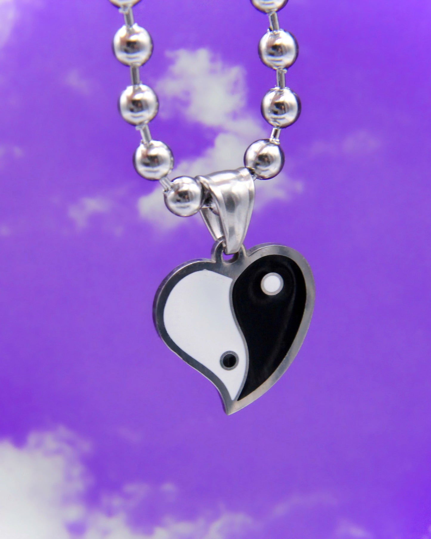 YIN YANG HEART NECKLACE