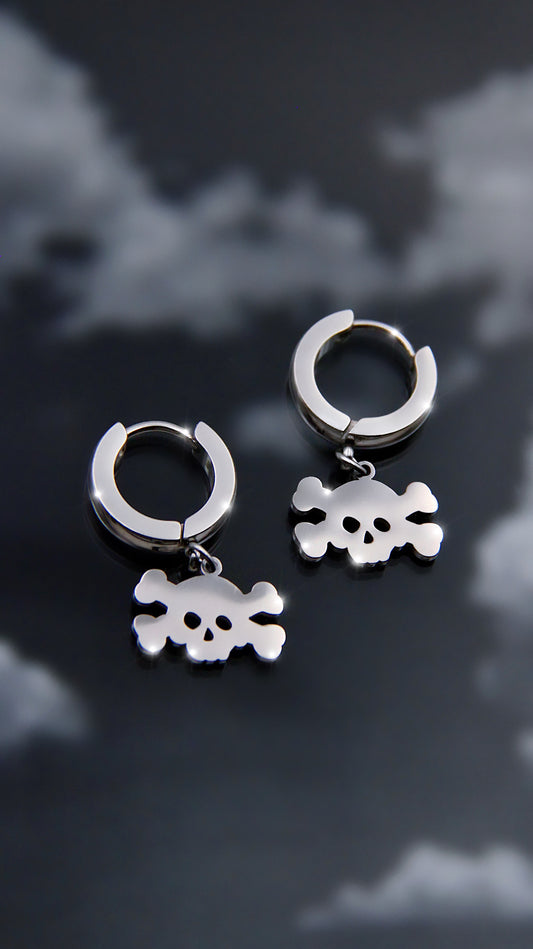 SKULL CROSS BONES EARRINGS