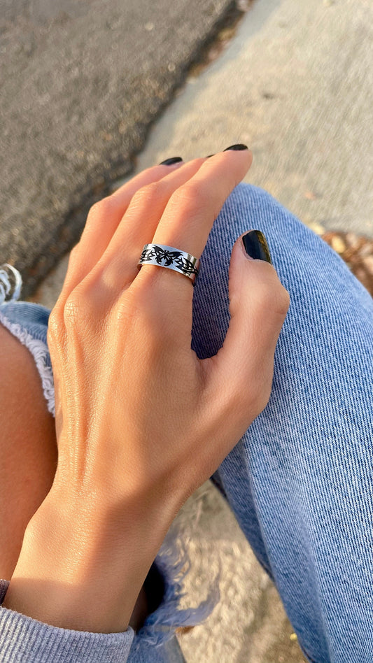 Y2K BUTTERFLY RING