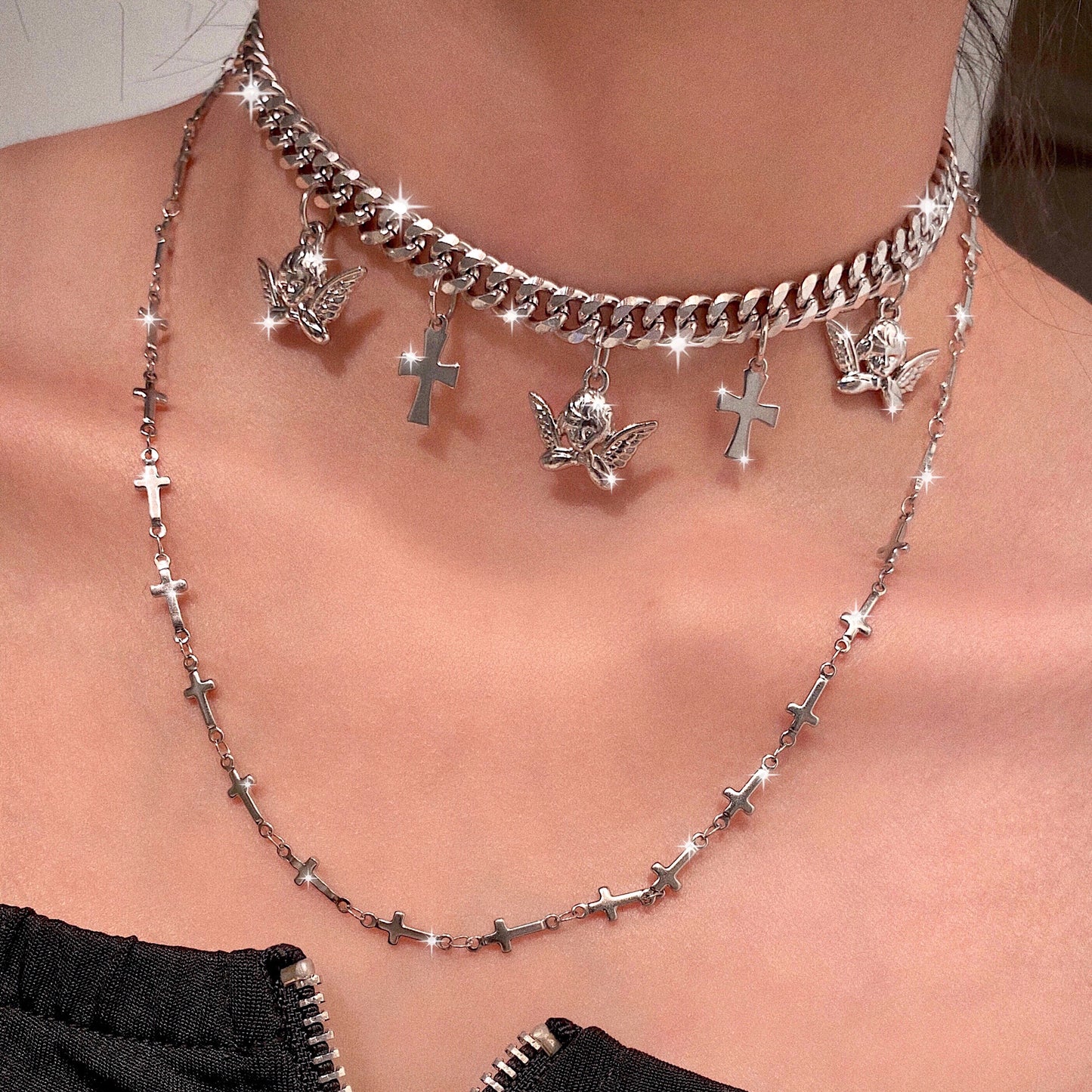 HEAVEN’S ANGEL BABY NECKLACE SET