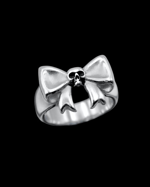 SKULL BOW RING