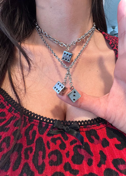 LUCKY STAR DICE NECKLACE