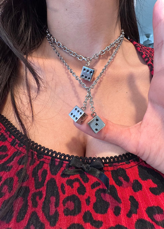LUCKY STAR DICE NECKLACE