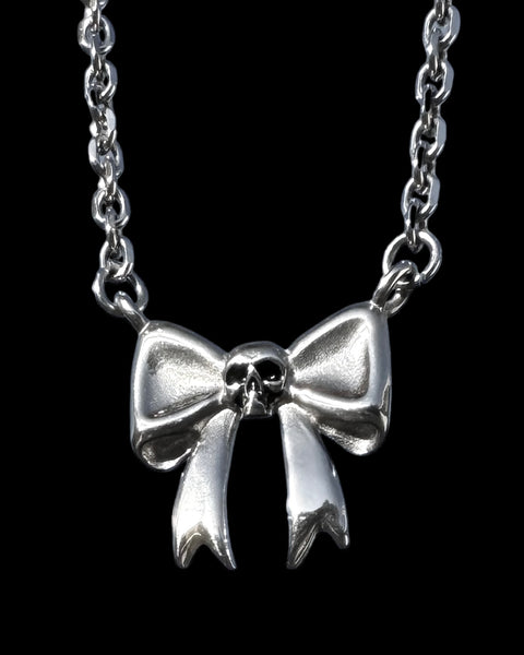 SKULL BOW NECKLACE