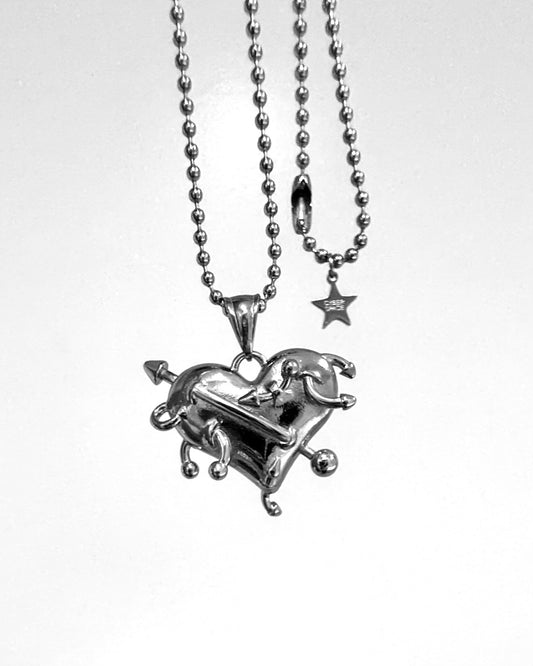 PIERCED LOVE NECKLACE