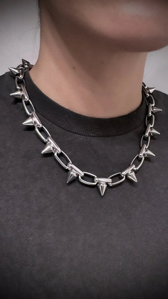 SPIKED OUT NECKLACE