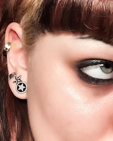 PUNK STAR STUD EARRINGS