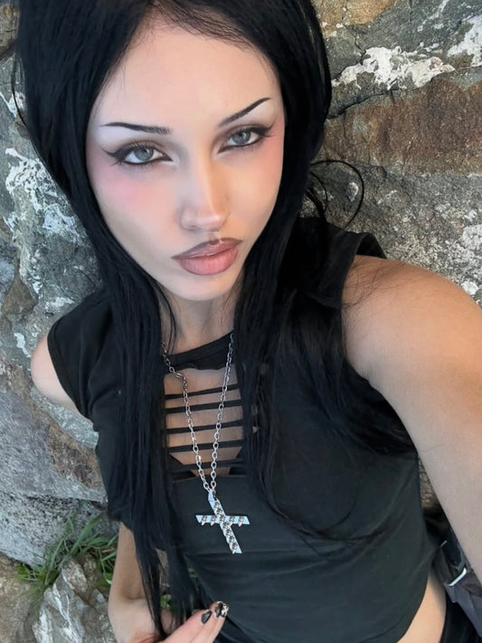 REBEL CROSS NECKLACE