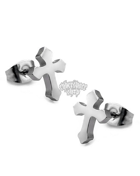 CROSS STUD EARRINGS