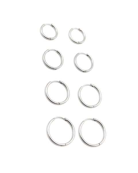 THIN HOOP EARRINGS