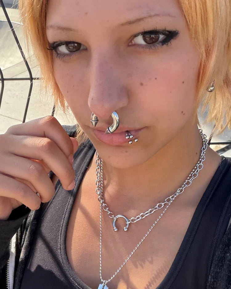 BALL SEPTUM NECKLACE
