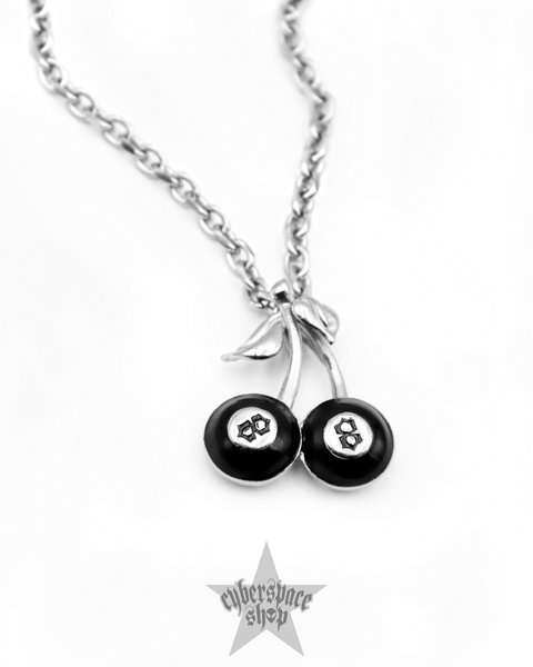 CHERRY 8 BALL NECKLACE