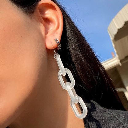 FROSTY CHAIN EARRINGS