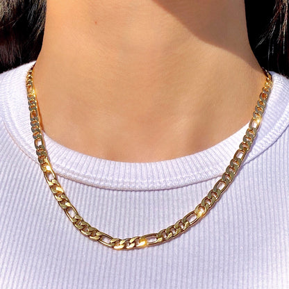 GOLD FIGARO NECKLACE