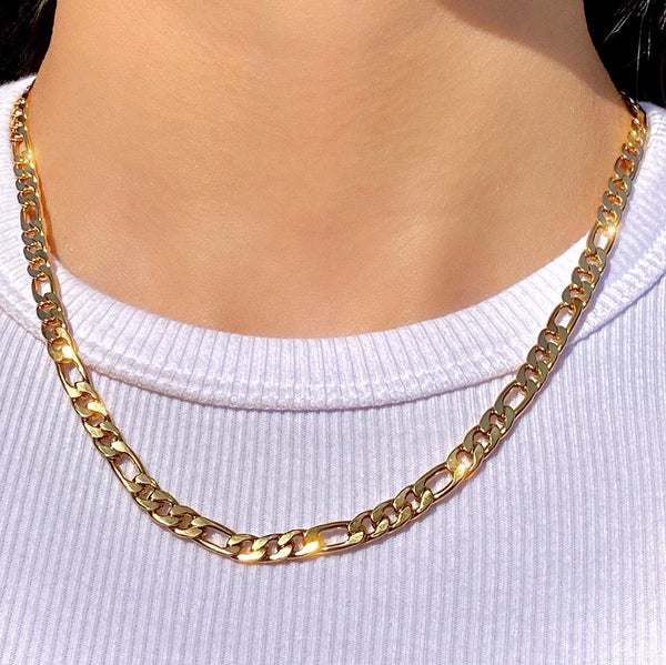 GOLD FIGARO NECKLACE