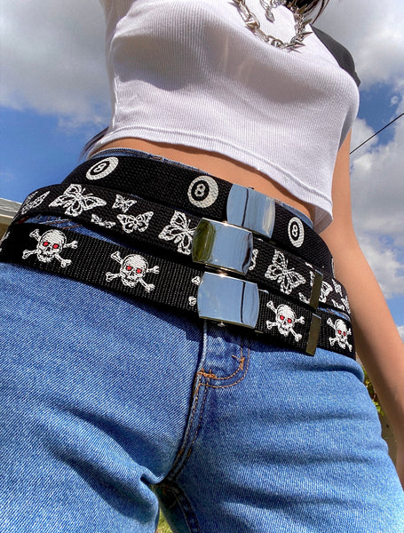 THE SKULL & CROSSBONES SLIDE BELT