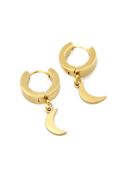 GOLD MOON HOOPS