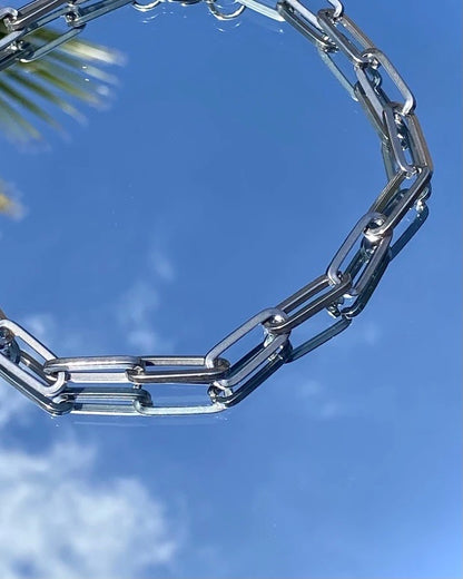 CHUNKY PAPER CLIP NECKLACE