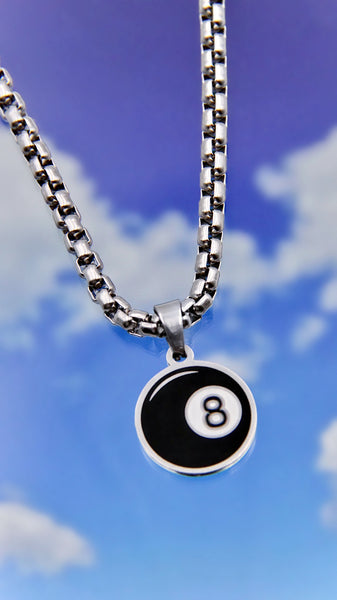 BEHIND THE 8 BALL NECKLACE – Cyberspace Shop