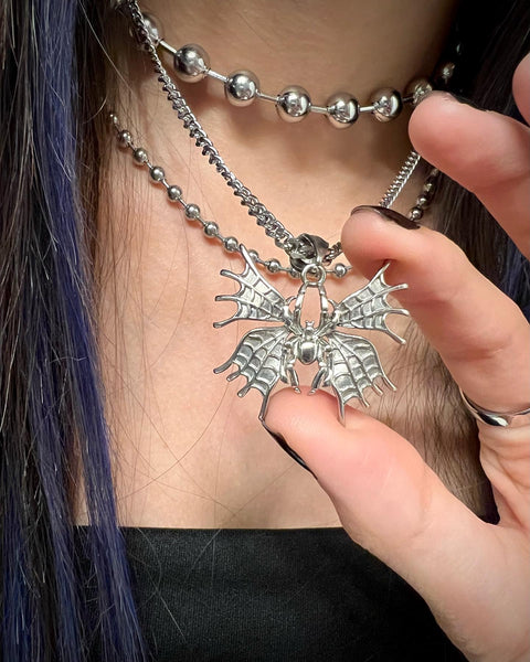 SPIDER BUTTERFLY NECKLACE