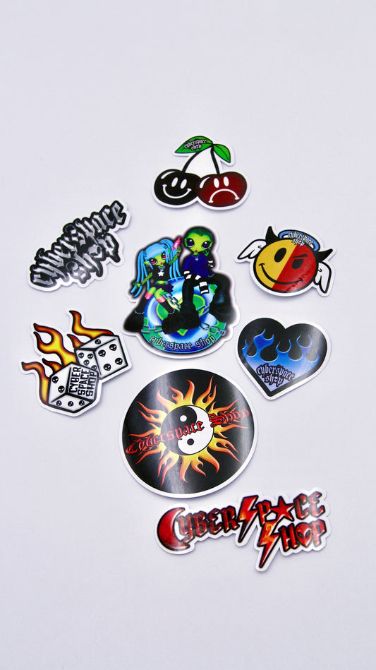 CYBERSPACE SHOP STICKER PACK