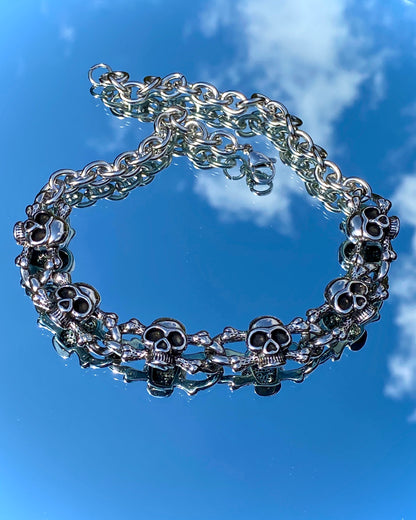 THE CROSSBONES CHOKER NECKLACE