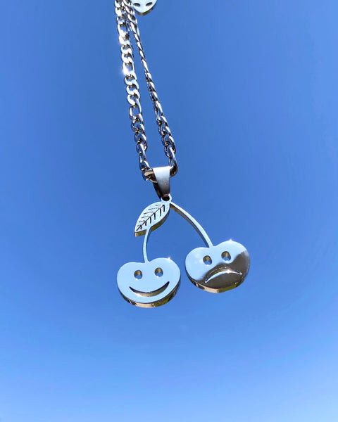 SMILE NOW CRY LATER CHERRY NECKLACE