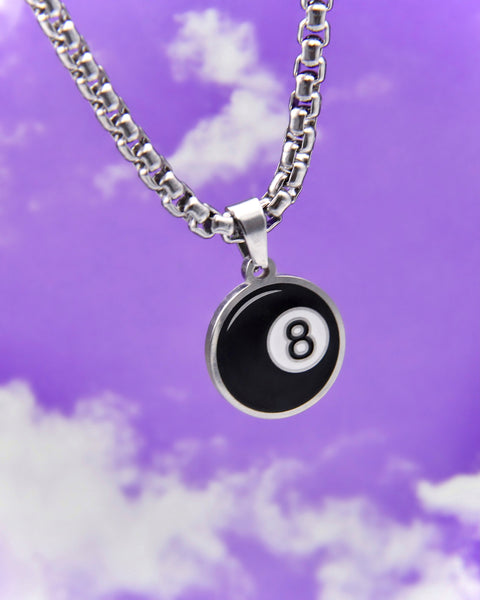BEHIND THE 8 BALL NECKLACE