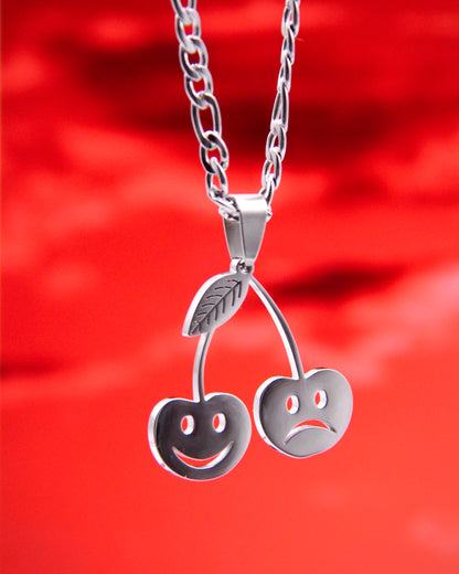 SMILE NOW CRY LATER CHERRY NECKLACE