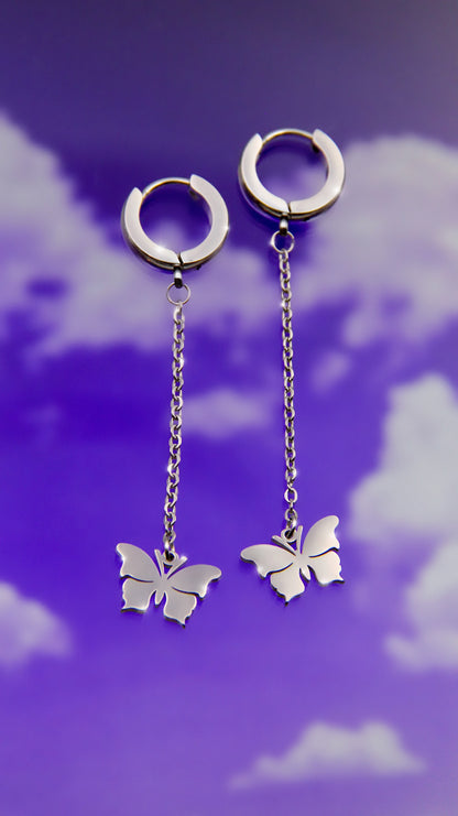 DANGLE BUTTERFLY EARRINGS