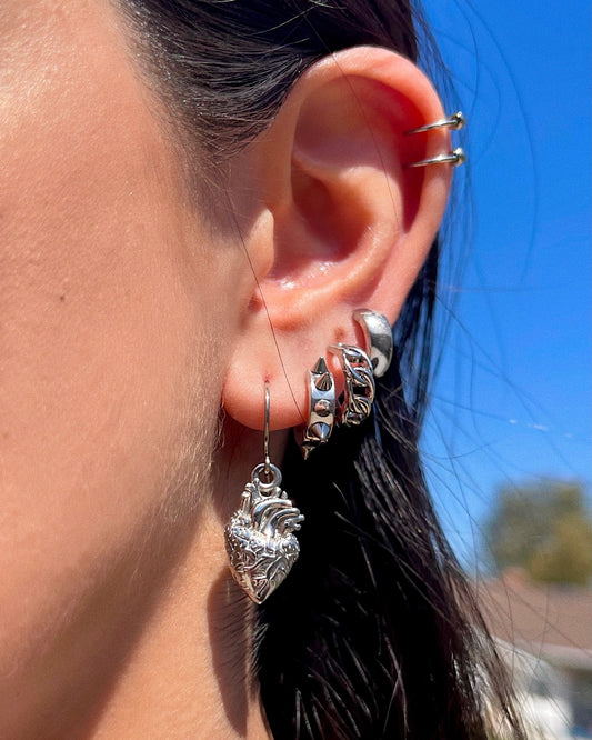 REALISTIC HEART EARRINGS