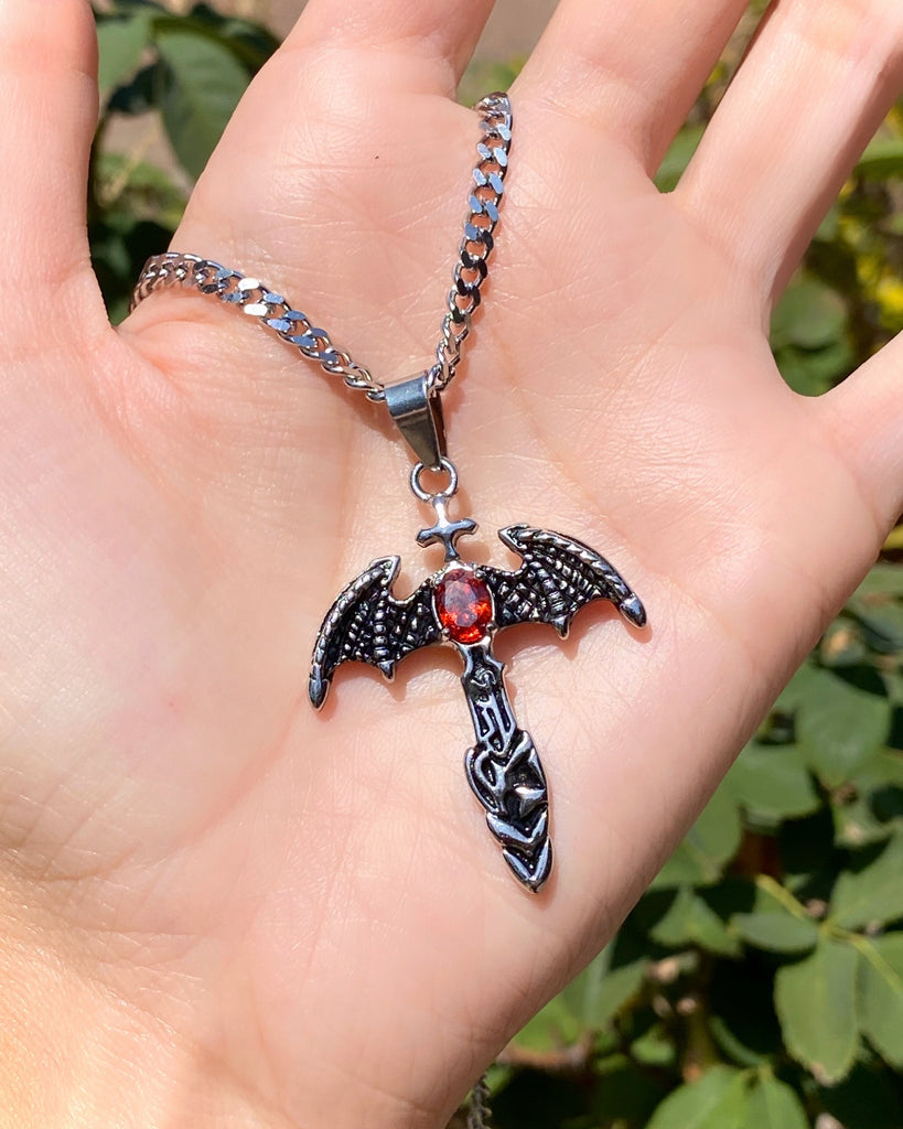 WINGED DAGGER NECKLACE